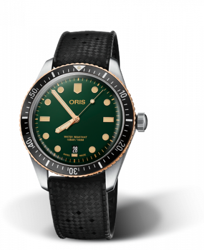 Oris Divers Sixty-Five 40 Stainless Steel / Bronze / Green / Rubber 01 733 7707 4357-07 4 20 18