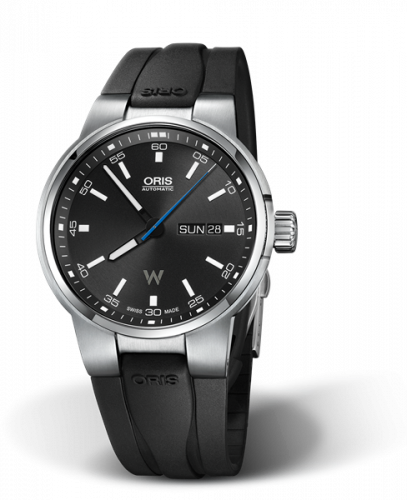 Oris Williams Day Date Stainless Steel / Grey / Rubber 01 735 7740 4154-07 4 24 54FC