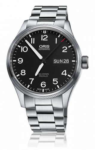 Oris Big Crown ProPilot Day Date Black / Stainless Steel 01 752 7698 4164-07 8 22 19