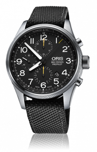 Oris Big Crown ProPilot Chronograph / Black Textile 01 774 7699 4134-07 5 22 15FC
