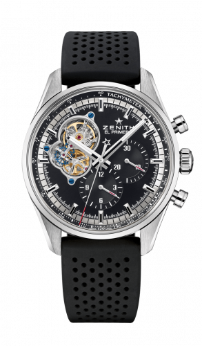 Zenith El Primero Chronomaster Open Stainless Steel / Black / Rubber 03.2040.4061/21.R576