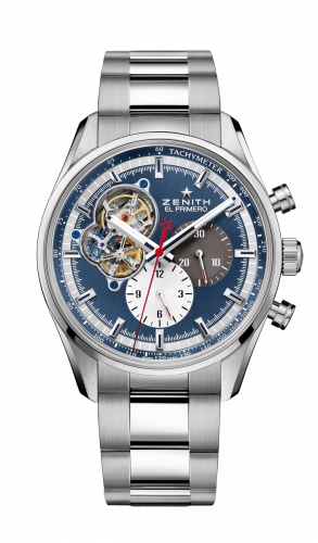 Zenith El Primero Chronomaster Open Stainless Steel / Blue 1969 / Bracelet 03.2040.4061/52.M2040