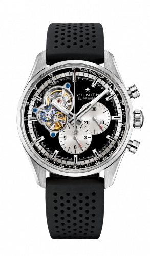 Zenith El Primero Chronomaster Open Stainless Steel / Black / Rubber 03.2042.4061/21.R576