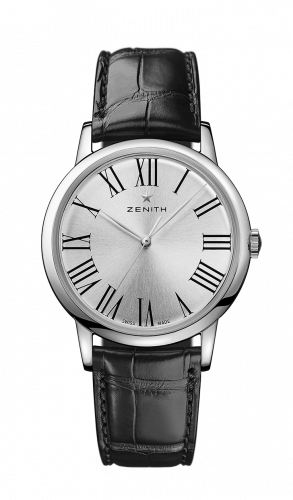 Zenith Elite Classic Stainless Steel / Silver / Alligator 03.2290.679/11.C493