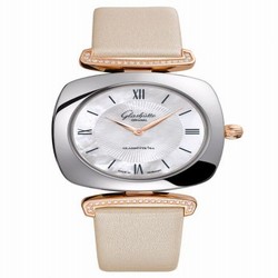 Glashutte Original Pavonina Stainless Steel / Red Gold / Diamond / MOP / Calf 1-03-02-05-16-35