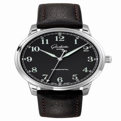 Glashutte Original Senator Excellence Stainless Steel / Black / Calf / Folding 1-36-01-03-02-30