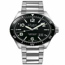Glashutte Original SeaQ Panorama Date Stainless Steel / Black / Bracelet 1-36-13-01-80-70