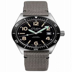 Glashutte Original SeaQ 1969 Date Stainless Steel / Black / Textile / Pin 1-39-11-01-80-08
