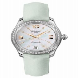 Glashutte Original Lady Serenade Stainless Steel / Diamond / MOP - Index Line / Satin / Folding 1-39-22-12-22-04
