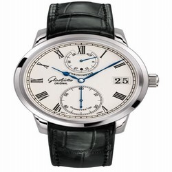 Glashutte Original Senator Chronometer White Gold / Silver / Alligator / Pin 1-58-01-01-04-01