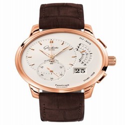 Glashutte Original PanoGraph Red Gold / Silver / Alligator / Pin 1-61-03-25-15-02
