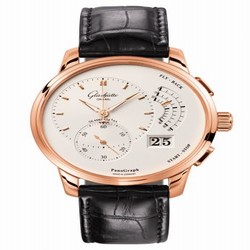 Glashutte Original PanoGraph Red Gold / Silver / Alligator / Folding 1-61-03-25-15-50