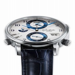 Glashutte Original Senator Cosmopolite Stainless Steel / China SKP / Alligator / Pin 1-89-02-02-02-01
