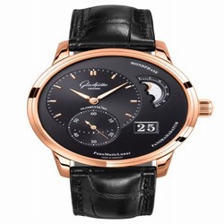 Glashutte Original PanoMatic Lunar Red Gold / Black / Alligator / Folding 1-90-02-49-35-50