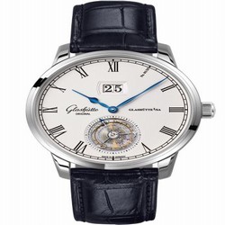 Glashutte Original Senator Tourbillon Edition Alfred Helwig White Gold / Silver / Alligator / Folding 1-94-03-05-04-30