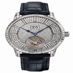Glashutte Original Senator Tourbillon White Gold / Paved / Alligator / Folding 1-94-03-06-40-50
