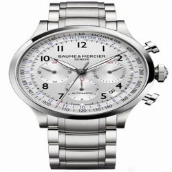 Baume & Mercier Capeland Chronograph 44 Silver / Bracelet 10064
