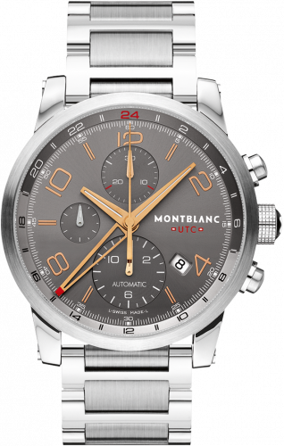 Montblanc TimeWalker Chrono Voyager UTC Anthracite / Bracelet 107303
