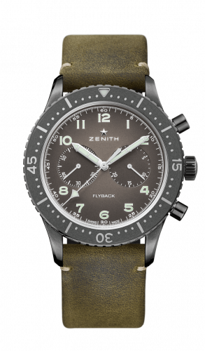 Zenith Cronometro Tipo CP-2 Flyback Aged Steel / Slate 11.2240.405/21.C773