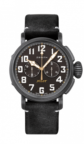 Zenith Pilot Type 20 Ton-Up Chronograph Aged Steel / Black 11.2432.4069/21.C900