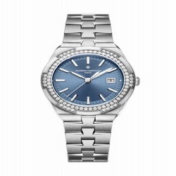 Vacheron Constantin Overseas Quartz Stainless Steel / Diamond / Blue 1205V/100A-B590
