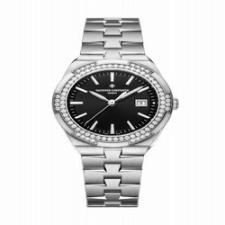 Vacheron Constantin Overseas Quartz Stainless Steel / Diamond / Black 1205V/100A-B591