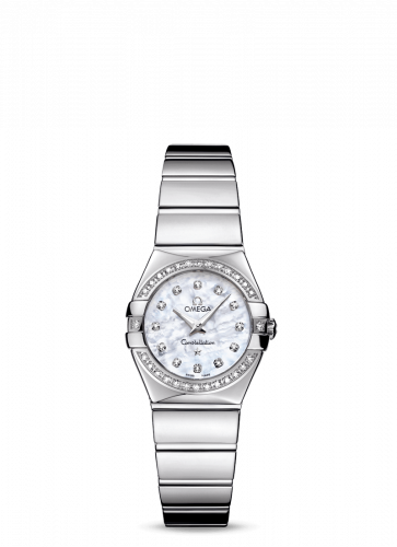 Omega Constellation Quartz 24 Polished Stainless Steel / Diamond / MOP 123.15.24.60.55.003