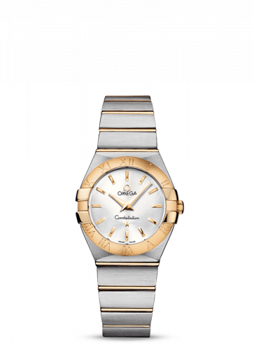 Omega Constellation Quartz 27 Brushed Stainless Steel / Yellow Gold / Silver 123.20.27.60.02.002