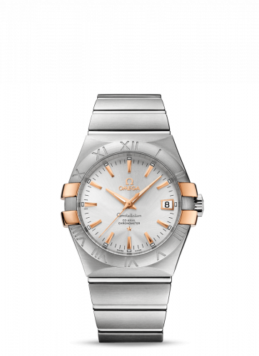 Omega Constellation Co-Axial 35 Stainless Steel / Red Gold Claws / Silver 123.20.35.20.02.003