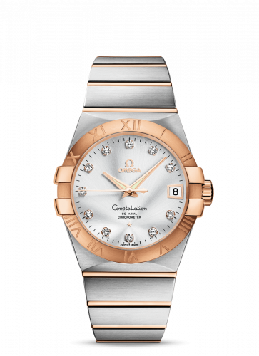 Omega Constellation Co-Axial 38 Stainless Steel / Red Gold / Silver 123.20.38.21.52.001