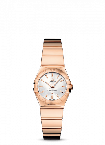Omega Constellation Quartz 24 Polished Red Gold / Silver 123.50.24.60.02.003