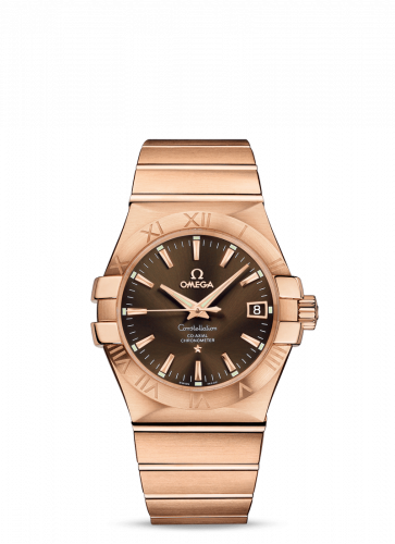 Omega Constellation Co-Axial 35 Red Gold / Brown 123.50.35.20.13.001