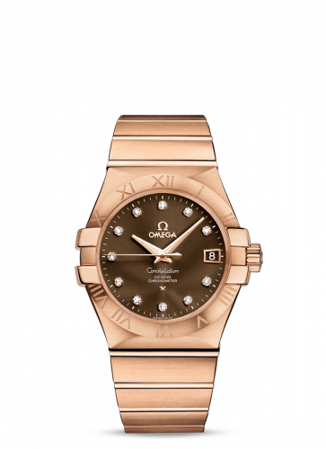 Omega Constellation Co-Axial 35 Red Gold / Brown 123.50.35.20.63.001