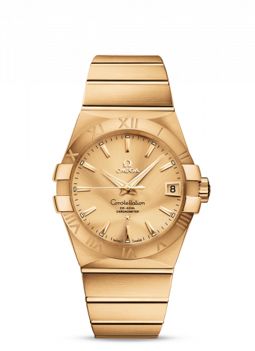 Omega Constellation Co-Axial 38 Yellow Gold / Champagne 123.50.38.21.08.001