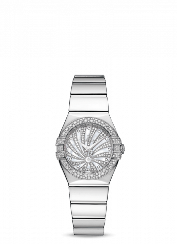 Omega Constellation Quartz 24 Polished White Gold / Diamond / MOP Supernova 123.55.24.60.55.014