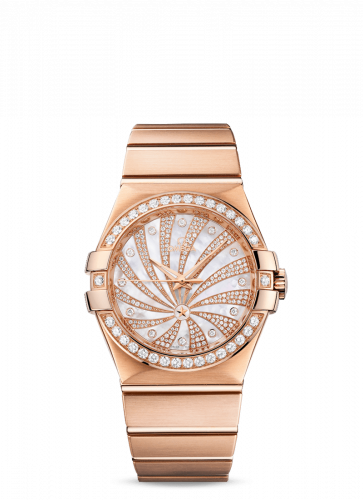 Omega Constellation Co-Axial 35 Red Gold / Diamond / Diamond Supernova 123.55.35.20.55.002