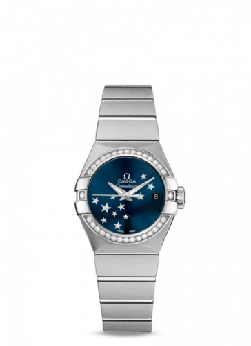 Omega Constellation Co-Axial 27 Brushed Stainless Steel / Diamond / Orbis 123.15.27.20.03.001