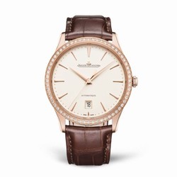 Jaeger-LeCoultre Master Ultra Thin Date Red Gold / Diamond / Eggshell / Alligator 1232501