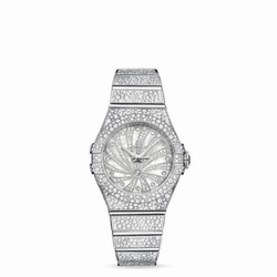 Omega Constellation Co-Axial 31 White Gold / Snow / Diamond Supernova 123.55.31.20.55.007