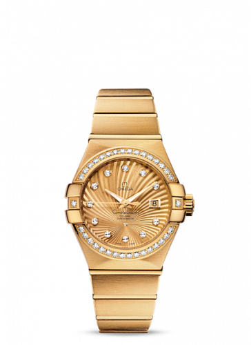 Omega Constellation Co-Axial 31 Yellow Gold / Diamond / Champagne Supernova 123.55.31.20.58.001
