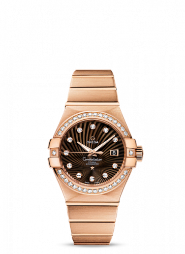 Omega Constellation Co-Axial 31 Red Gold / Diamond / Brown Supernova 123.55.31.20.63.001