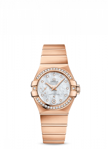 Omega Constellation Co?Axial Master Chronometer 27 Small Seconds Stainless Red Gold / Diamond / MOP 127.55.27.20.55.001