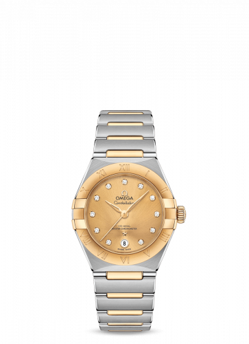 Omega Constellation Manhattan 29 Co-Axial Master Chronometer Stainless Steel / Yellow Gold / Champagne Diamond 131.20.29.20.58.001