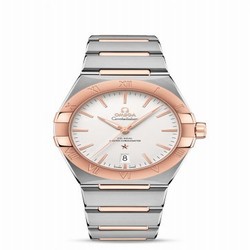 Omega Constellation Master Chronometer 39 Stainless Steel / Sedna Gold / Silver / Bracelet 131.20.39.20.02.001