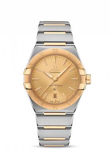 Omega Constellation Master Chronometer 39 Stainless Steel / Yellow Gold / Champagne / Bracelet 131.20.39.20.08.001