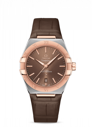 Omega Constellation Master Chronometer 39 Stainless Steel / Sedna / Brown / Alligator 131.23.39.20.13.001