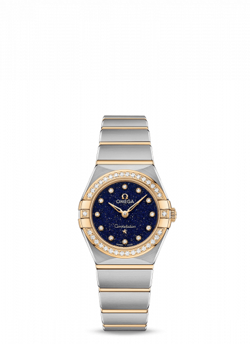 Omega Constellation Manhattan 25 Quartz Stainless Steel / Yellow Gold / Aventurine / Diamond 131.25.25.60.53.001