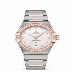 Omega Constellation Master Chronometer 39 Stainless Steel / Sedna - Diamond / Silver / Bracelet 131.25.39.20.52.001