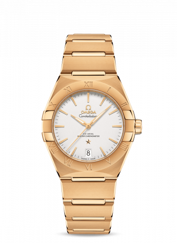 Omega Constellation Master Chronometer 36 Yellow Gold / Silver / Bracelet 131.50.36.20.02.002