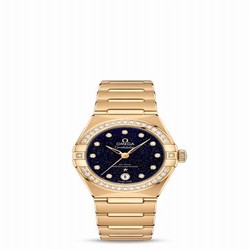 Omega Constellation Manhattan 29 Co-Axial Master Chronometer Yellow Gold / Aventurine / Diamond 131.55.29.20.53.002